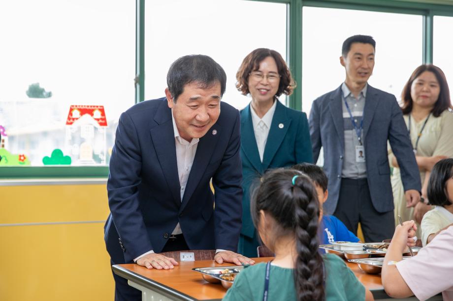 학교급식점검 도안초등학교 방문