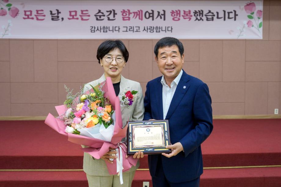 김은영 증평 부군수, 30여 년 공직 여정 마무리