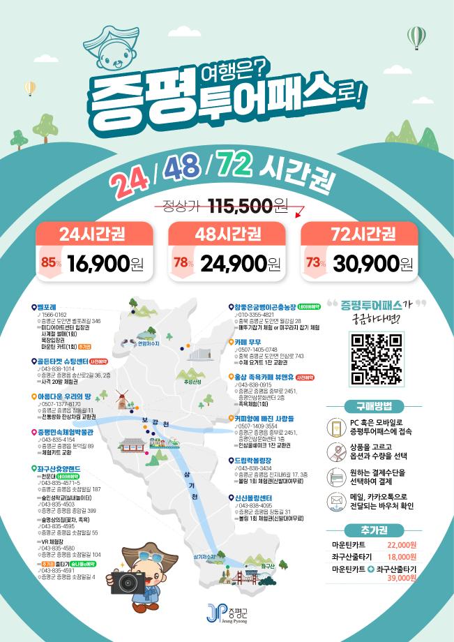 증평투어패스, 상반기 &lsquo;효자 관광상품&rsquo;입증...하반기 더 특별하게 돌아왔다.