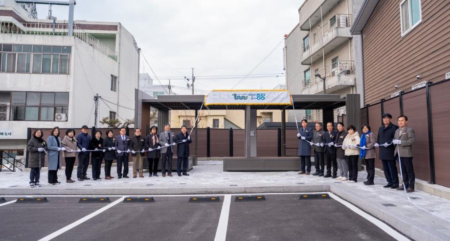증평군, 신동리 주거주차장 준공...장뜰시장 일대 &lsquo;고질적 주차난 &rsquo;해소 기대