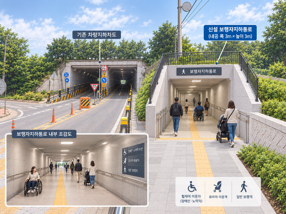 증평역 통로박스 보행자 전용통로 사업 순항...실시설계 착수
