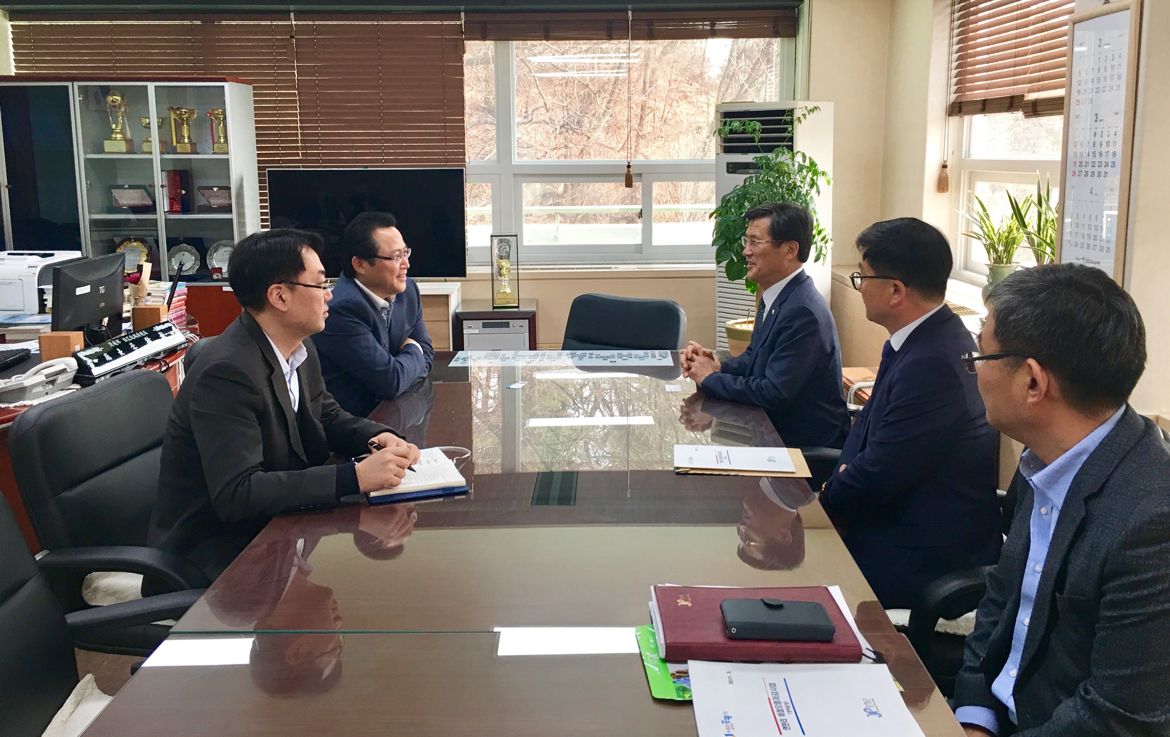 홍성열 증평군수, 금강유역환경청 방문